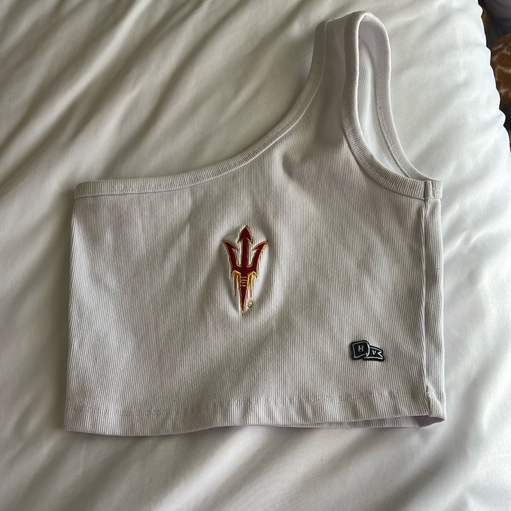 One shoulder ASU tank